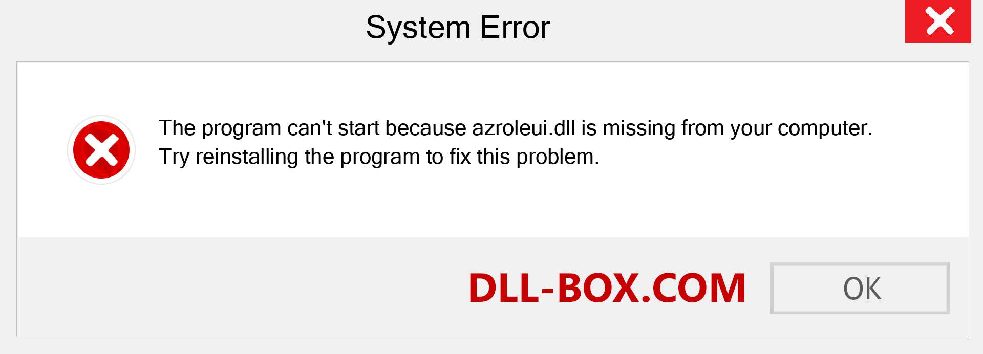  azroleui.dll file is missing?. Download for Windows 7, 8, 10 - Fix  azroleui dll Missing Error on Windows, photos, images